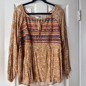 Savanna Jane Multicolor Boho Blouse